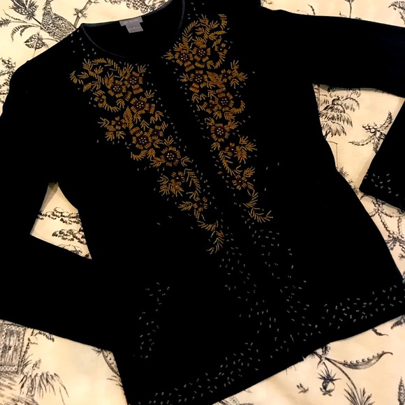 Ann Taylor Beaded Sweater - Picture 2 of 3